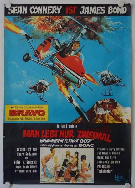 James Bond 007: Man lebt nur zweimal originales deutsches A0-Filmplakat